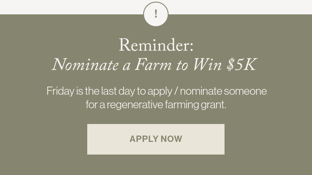 Reminder: Nominate a Farm