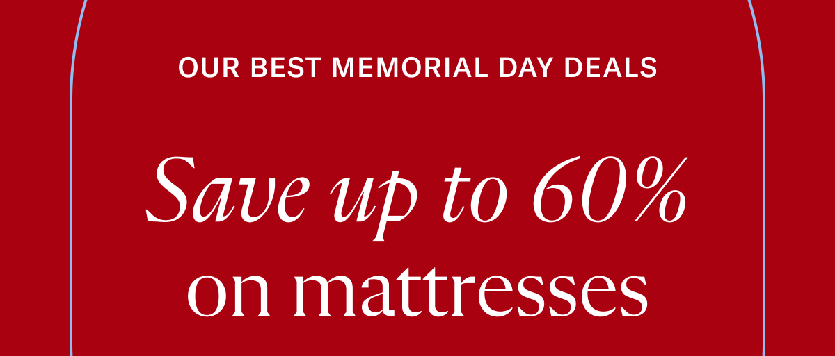 Save up to 60% on mattresses