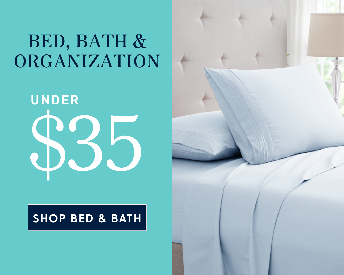 Bed, Bath, & Organization under $35
