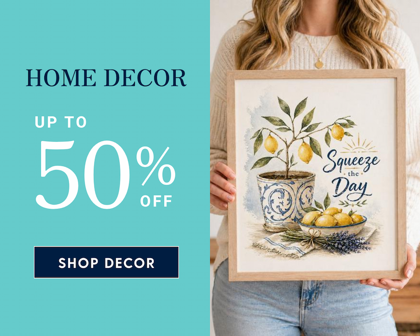 Home Decor up to 50% off