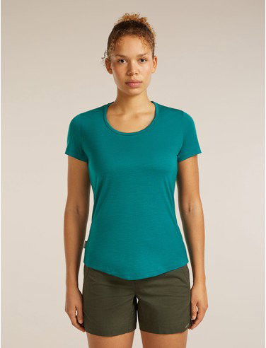 Women's Merino Blend 125 Cool-Lite™ Sphere Short Sleeve Scoop Tee - Tidal Teal / M