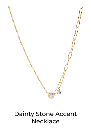 Dainty Stone Accent Necklace