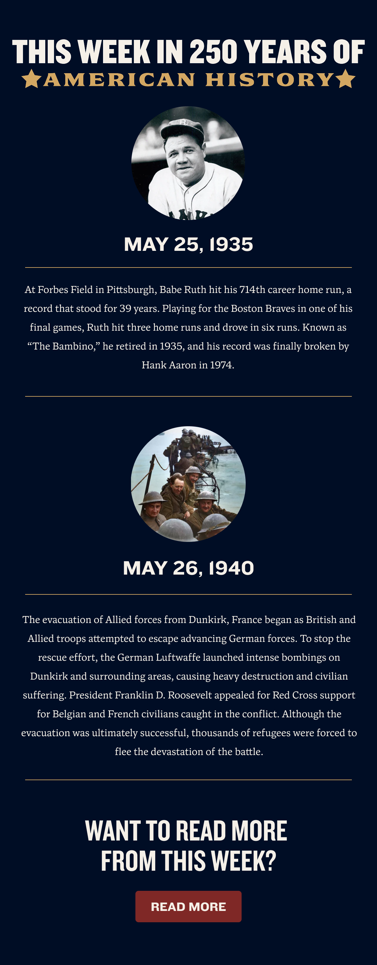 May 24th - May 30th | This week in American History