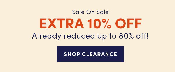 extra 10% off clearance