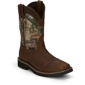 Trekker 11" Waterproof Comp Toe in Chocolate (Brown).