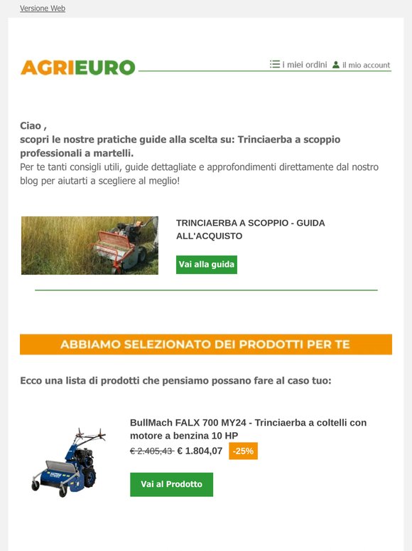 Trinciaerba a scoppio professionali a martelli... Abbiamo dei consigli per te!
