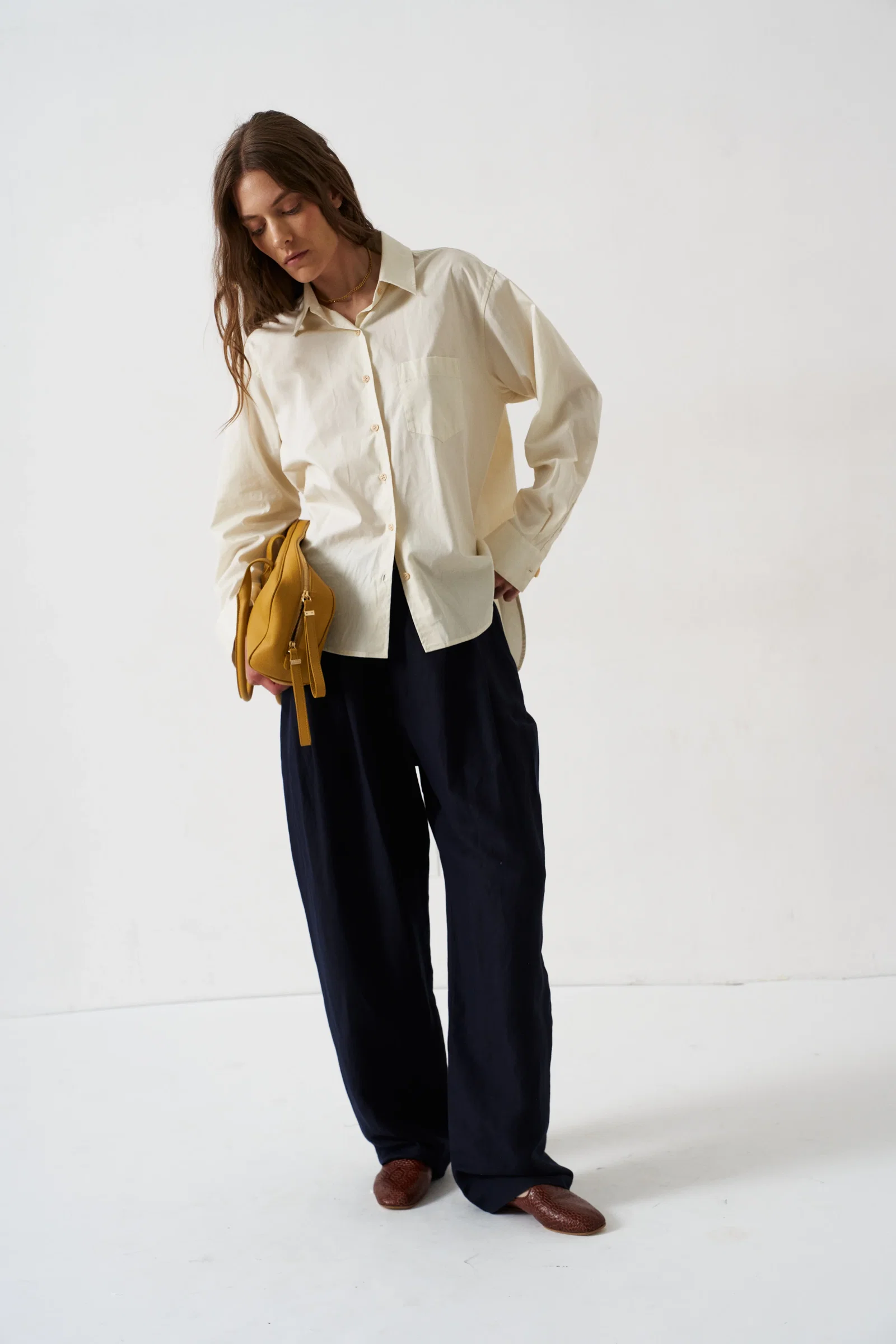 Image of The Tapered Trouser in Navy