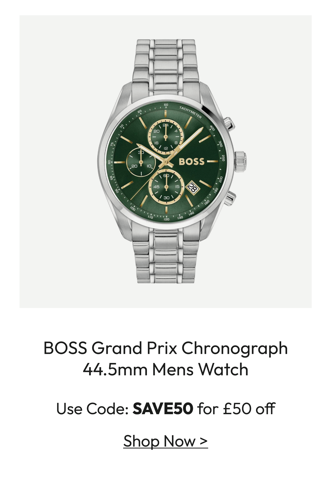 BOSS Grand Prix Chronograph 44.5mm Mens Watch 1514266