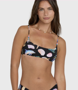 Party Wave Jaclyn Crop Bralette Bikini Top
