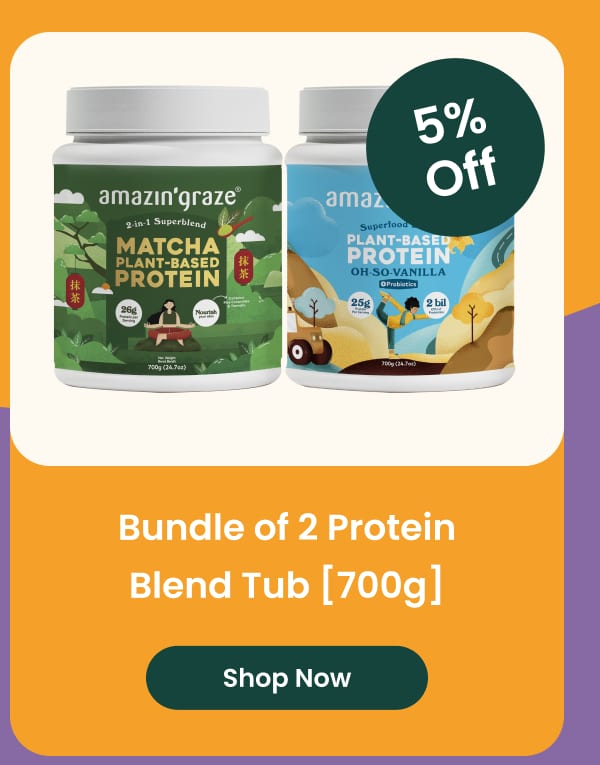 Bundle of 2 Protein Blend Tubs 700g with 5% Off from amazin'graz
