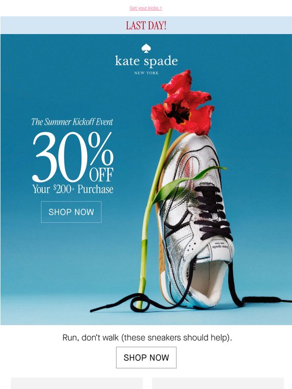 30% off best-selling sneakers (for a limited time)!