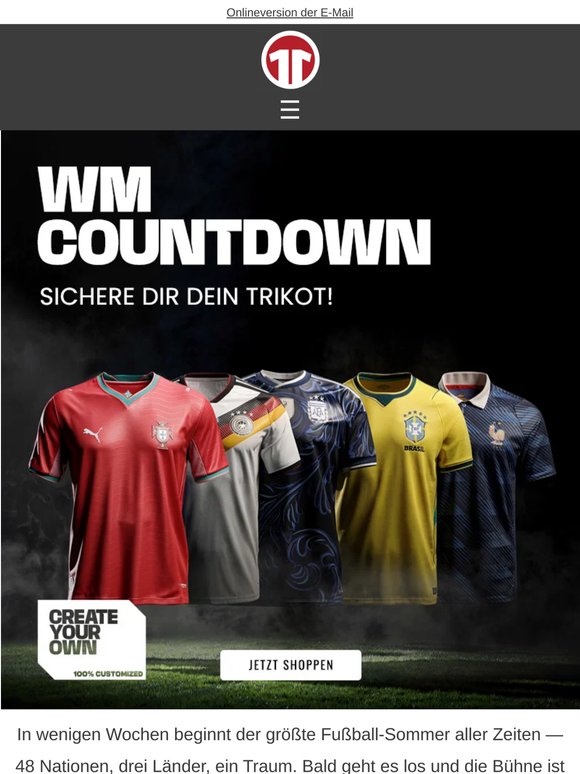 World Cup Trikots 🤩 — Bald geht es los. Hast du dein Trikot schon?