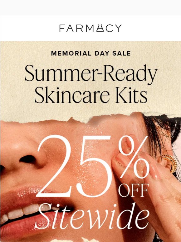 Healthy skin kits, now 25% off