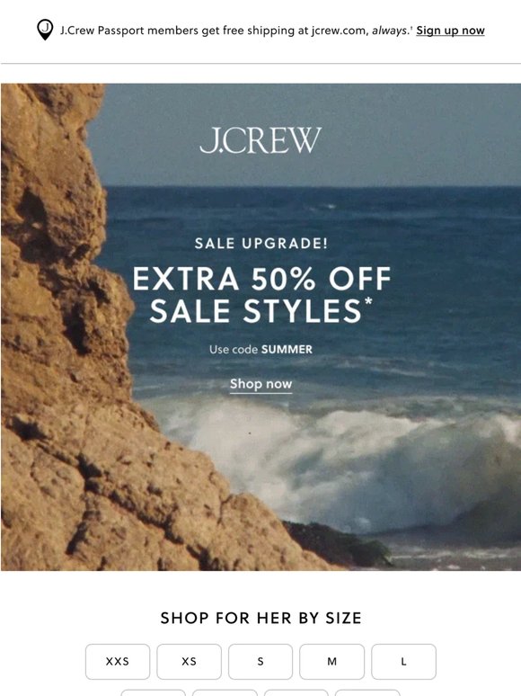 Major upgrade: extra 50% off sale styles!