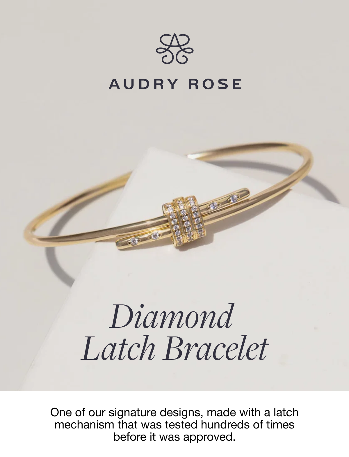 Diamond Latch Bracelet