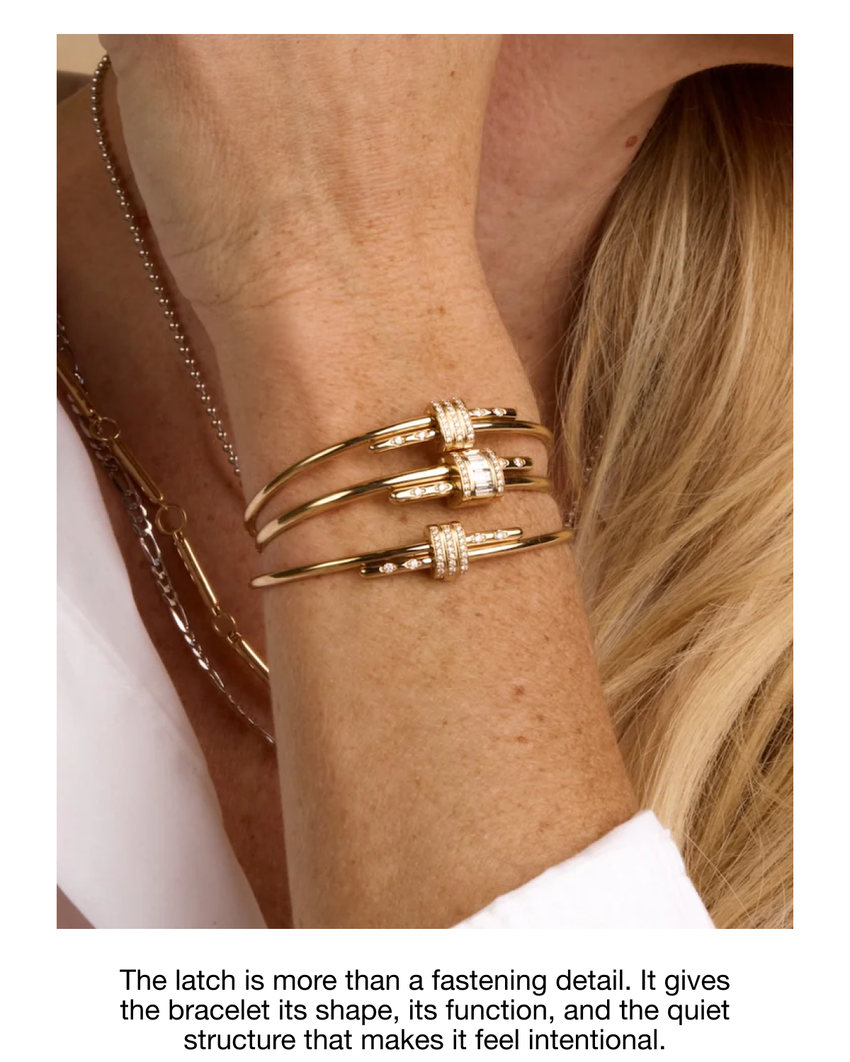 Diamond Latch Bracelet