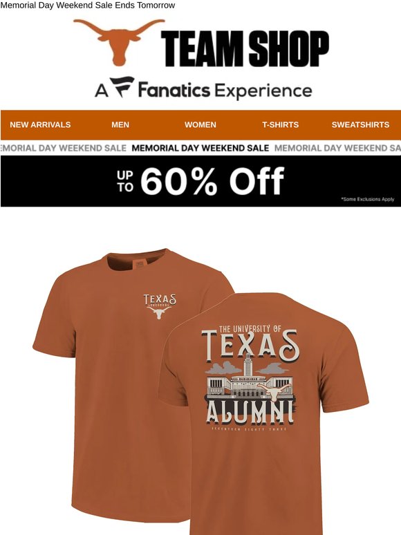 Trending Longhorns Gear Up to 60% Off