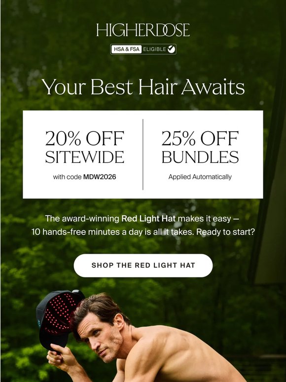 Fuller, thicker hair – 20% off