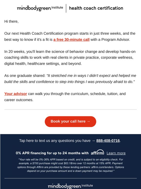 Have questions about health coaching? Let's chat