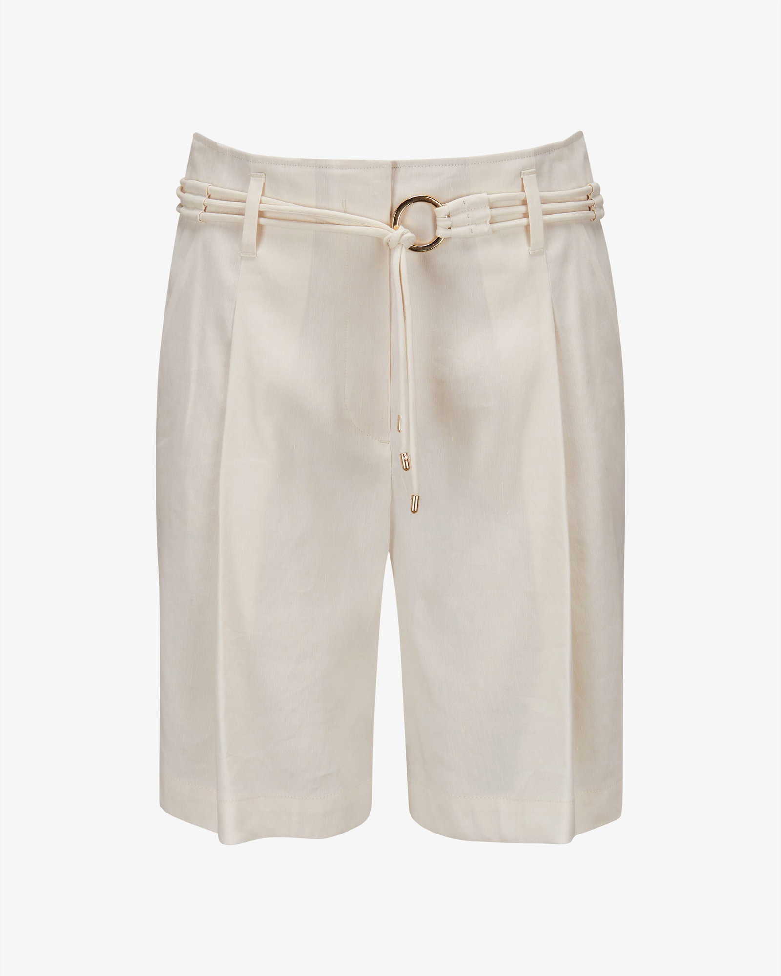 Bermudas Warangal Wide Fit High Waist aus Leinen-Mix