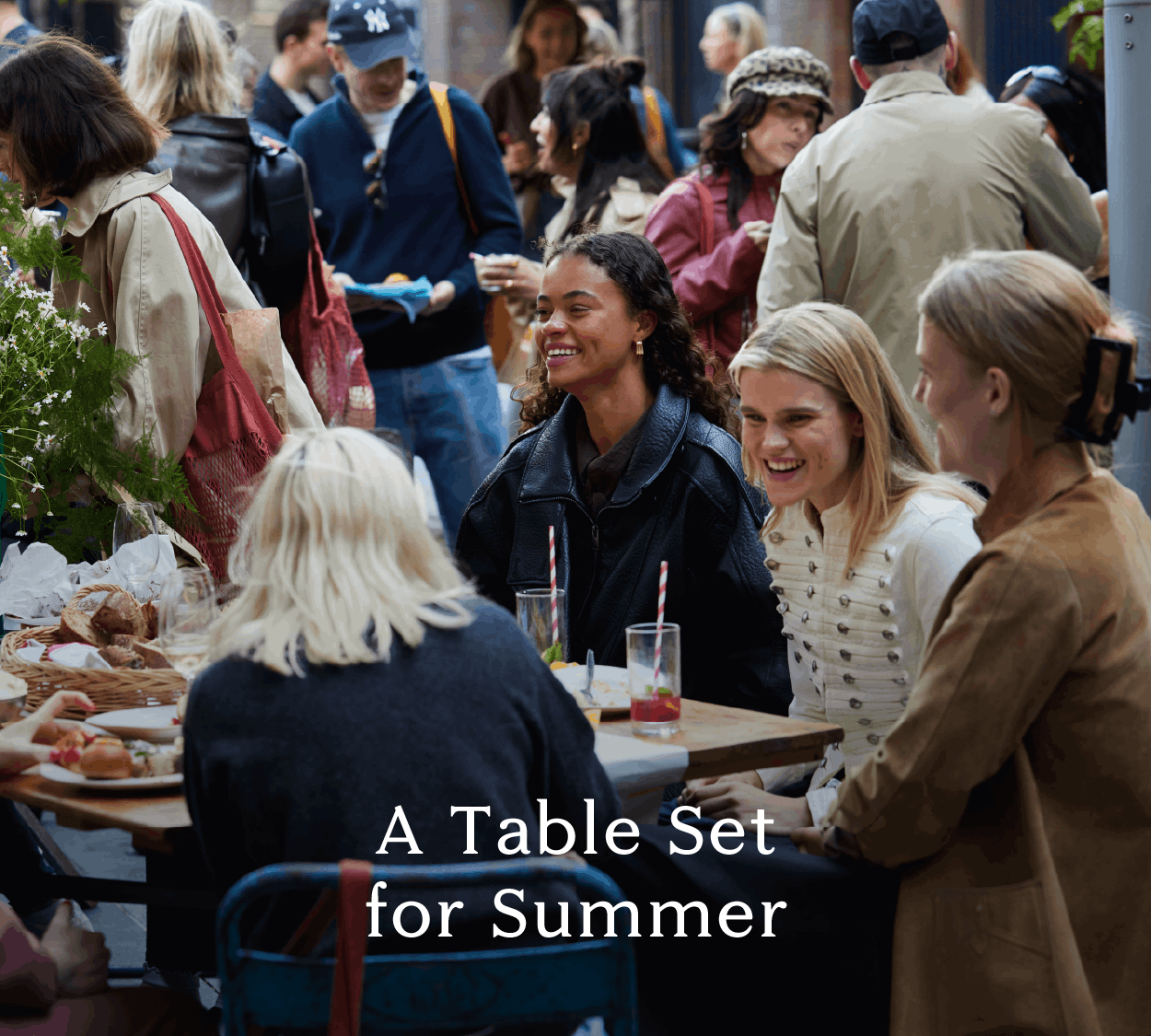 A table set for summer