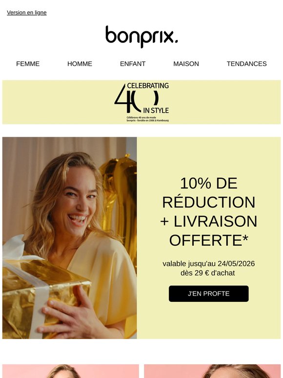 Dernier jour : profitez de -10% + la livraison offerte !