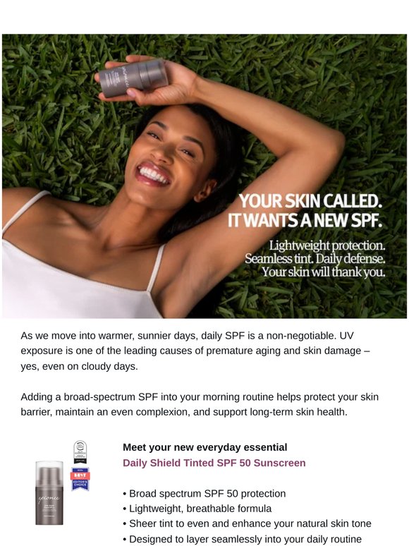 Your skin called, it wants SPF