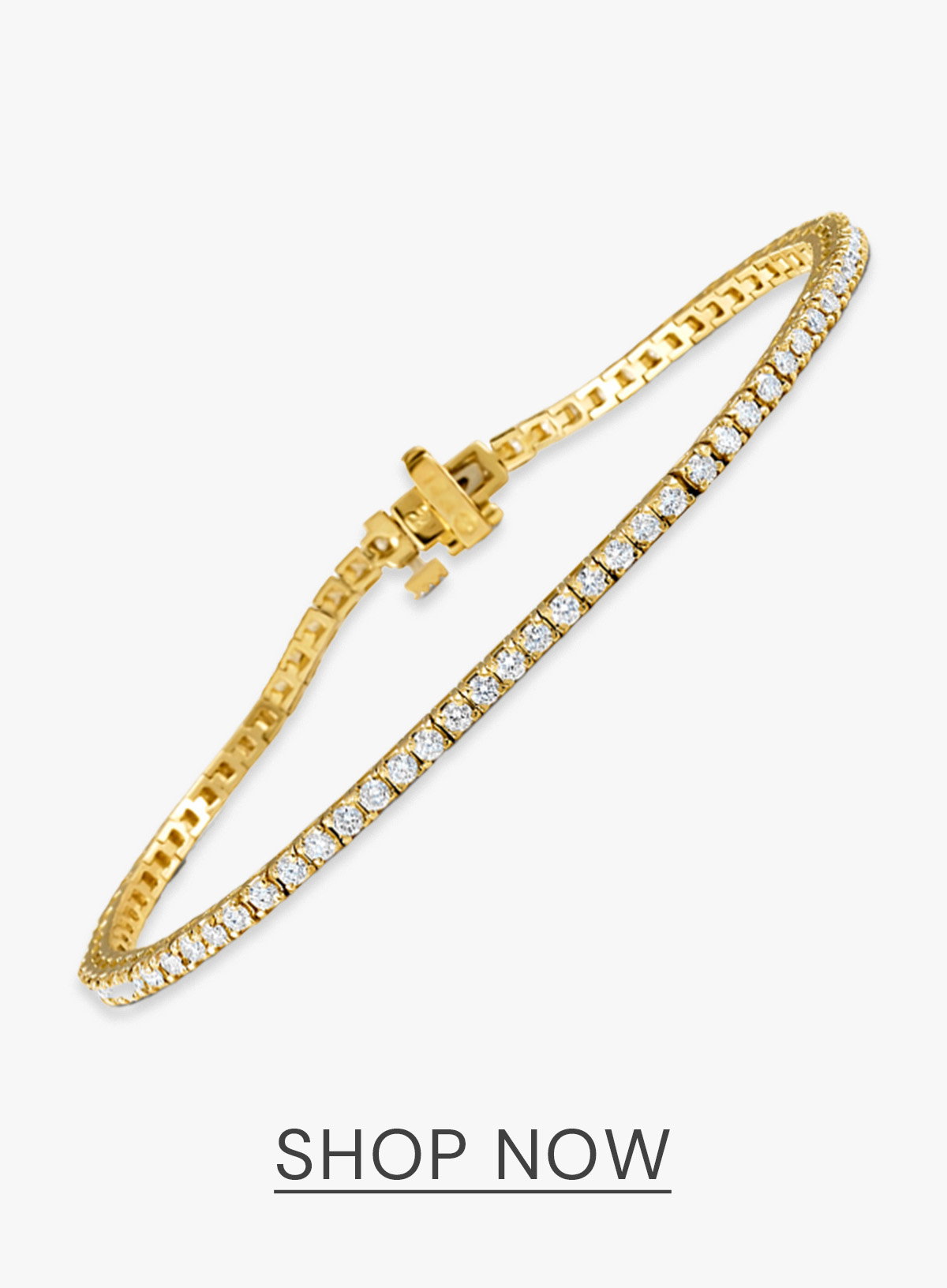 Diamond Tennis Bracelet Chloe 2.00ct Premium Claw Set in 18K Gold
