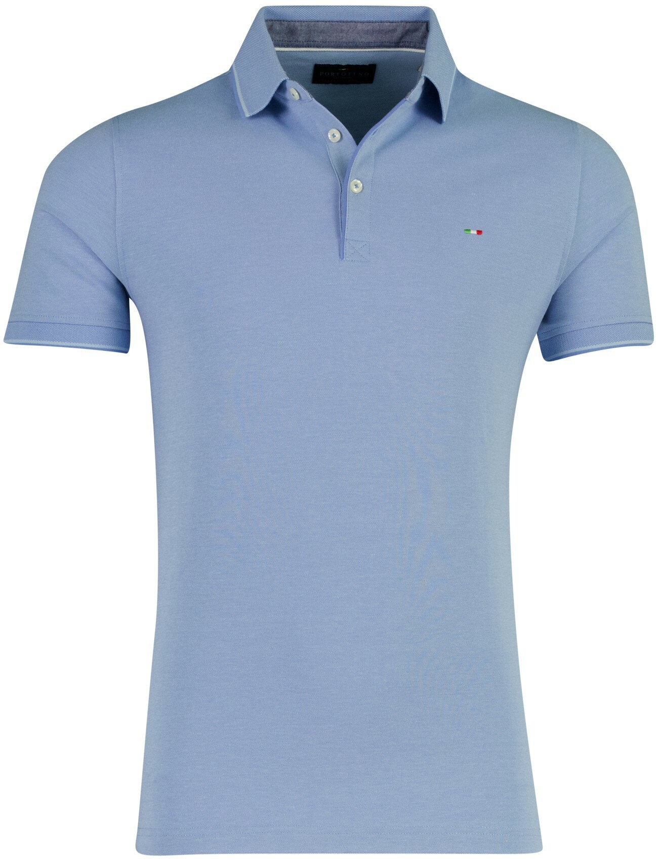 Poloshirt Portofino lichtblauw normale fit Pique