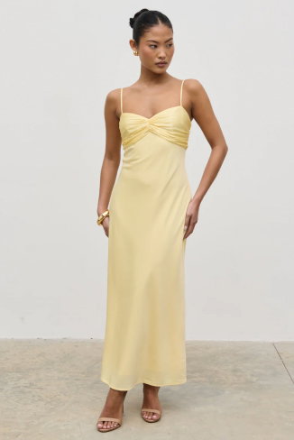 Joely Midaxi Dress - Lemon