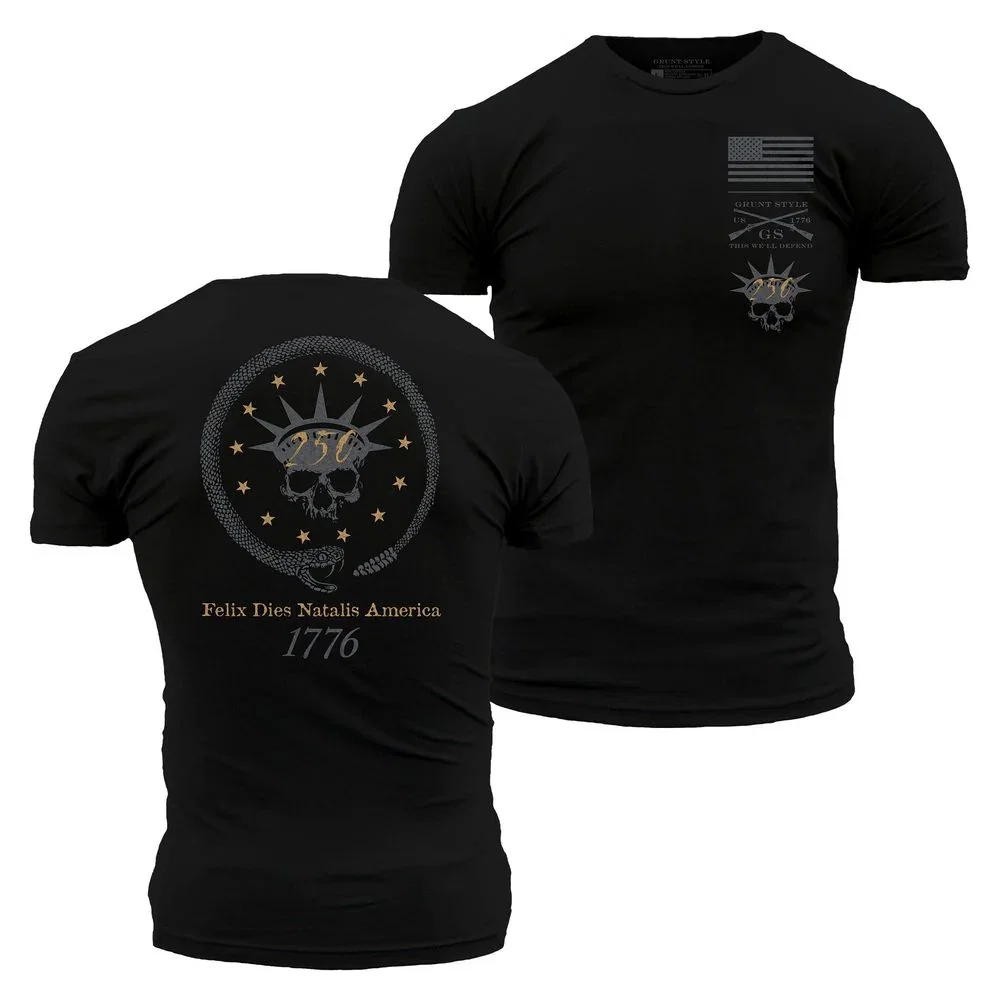 Image of Happy Birthday America T-Shirt - Black