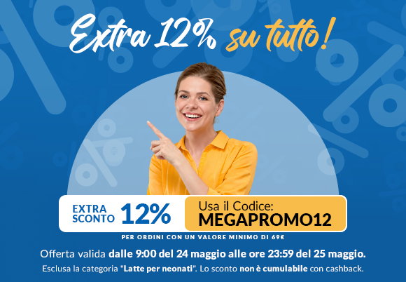 Extra sconto del 12% su una spesa minima di €69, affrettati!