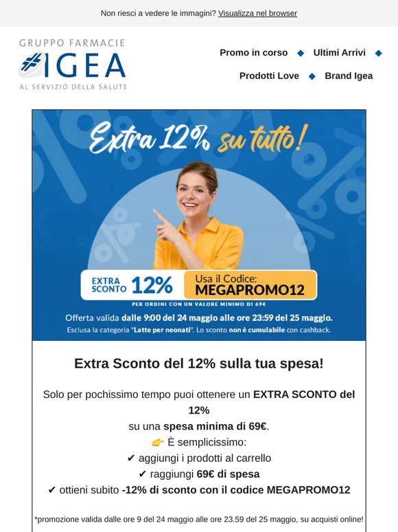 🎉 Extra sconto 12%: scopri qui il codice!