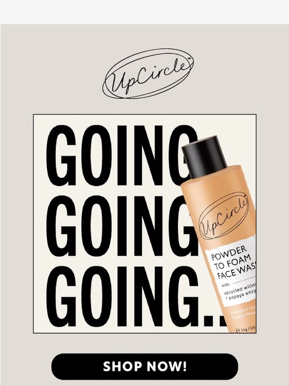 —, our new cleanser has nearly sold out 😮