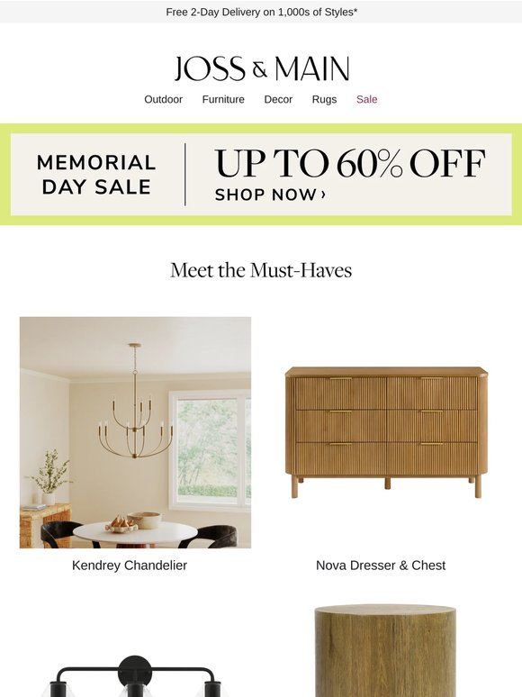 Kendrey Chandelier → *instantly adds to cart*