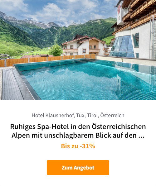 Ruhiges Spa-Hotel in den Österreichischen Alpen mit unschlagbarem Blick auf den Gletscher