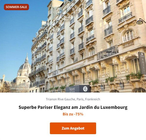 Superbe Pariser Eleganz am Jardin du Luxembourg