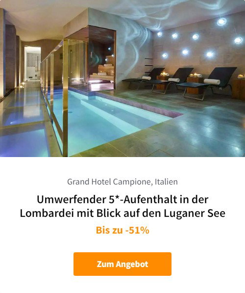 Umwerfender 5*-Aufenthalt in der Lombardei mit Blick auf den Luganer See