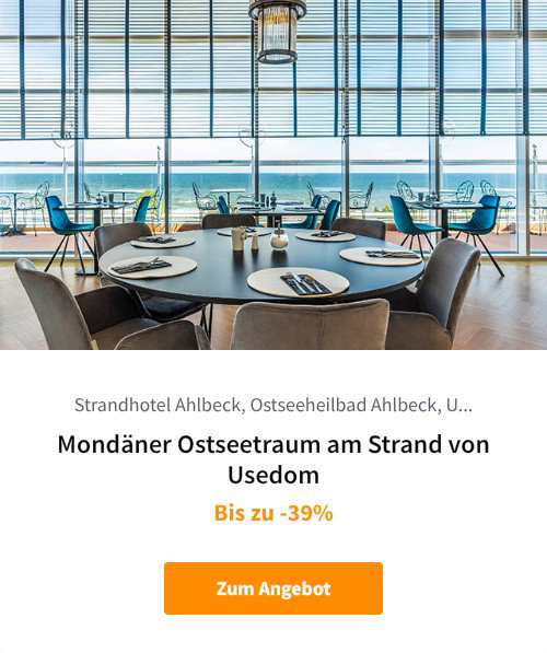 Mondäner Ostseetraum am Strand von Usedom