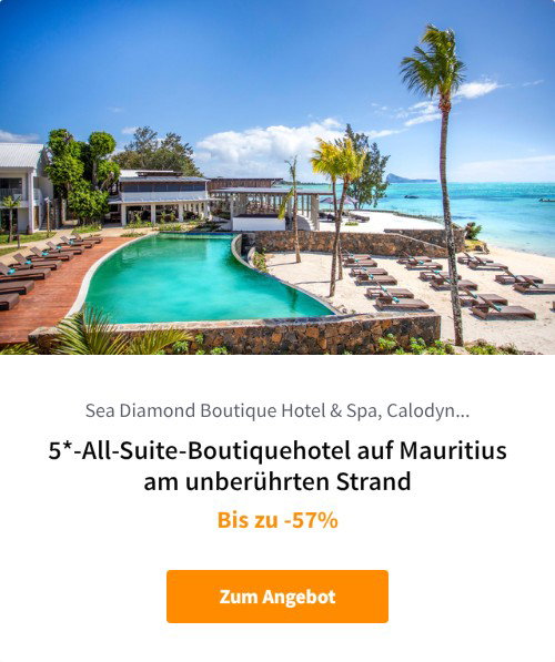 5*-All-Suite-Boutiquehotel auf Mauritius am unberührten Strand