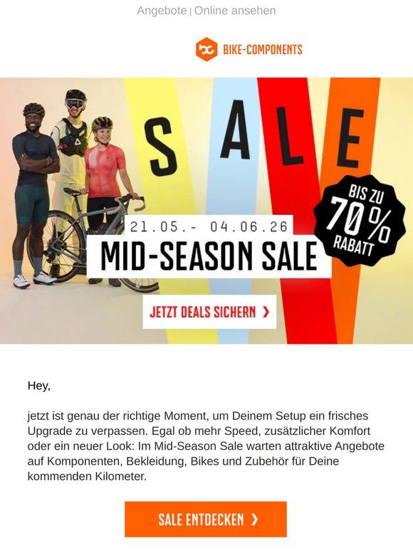 Spare jetzt im Mid-Season Sale