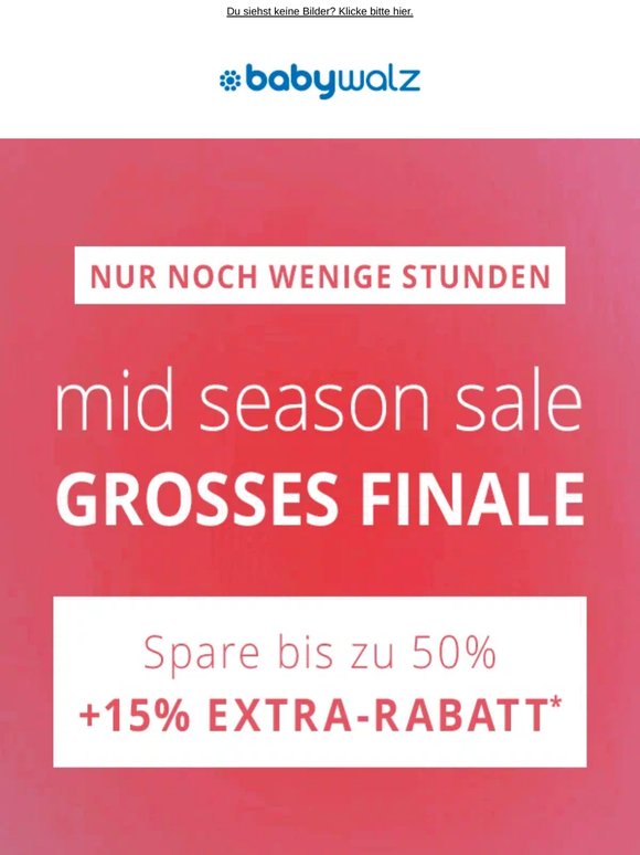 Hochwertig sparen: −50% + 15% Extra 👶