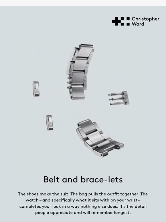 Because the bracelet maketh the watch