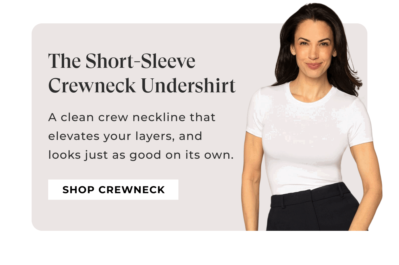 The Short-Sleeve Crewneck Undershirt