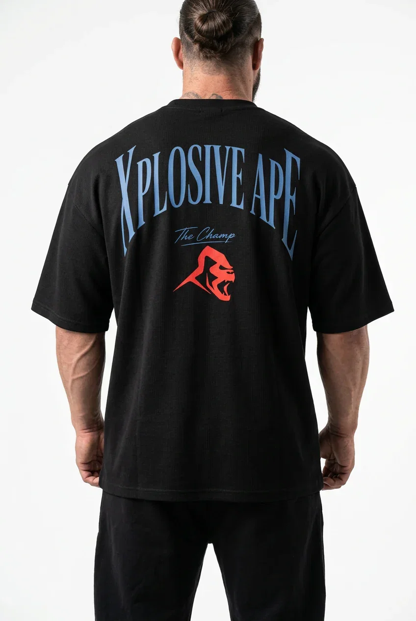Image of XAPE Iron District Oversized Tee - Black