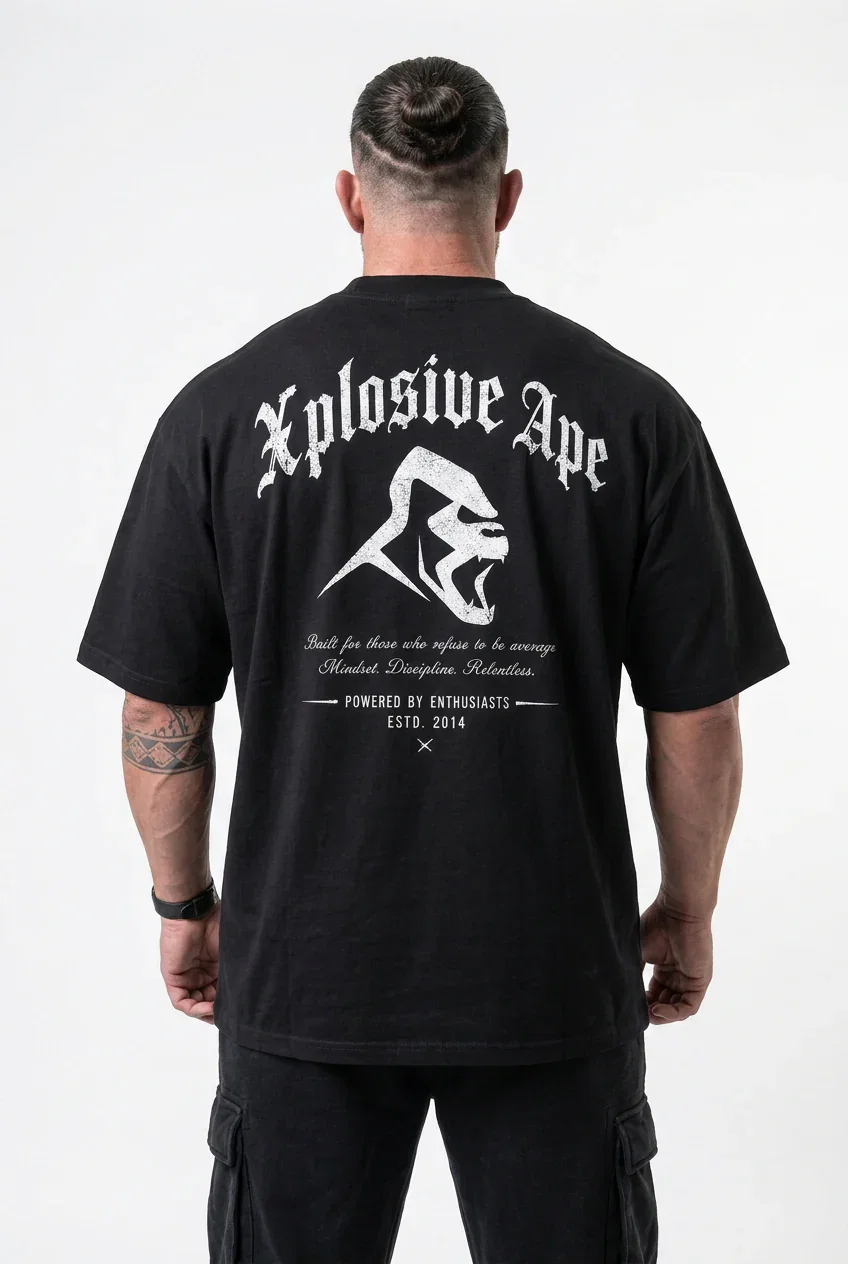 Image of XAPE Built By Instinct Oversized Tee - Black