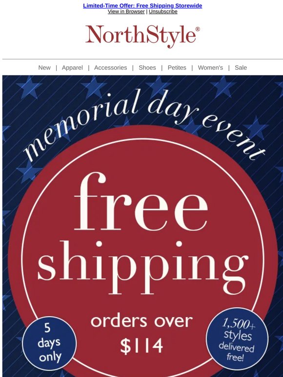 Your Style, Delivered Free Now!