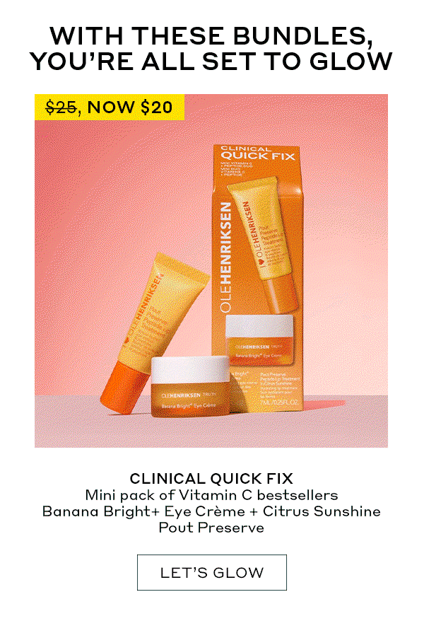 WITH THESE BUNDLES, YOU'RE ALL SET TO GLOW | LET'S GLOW