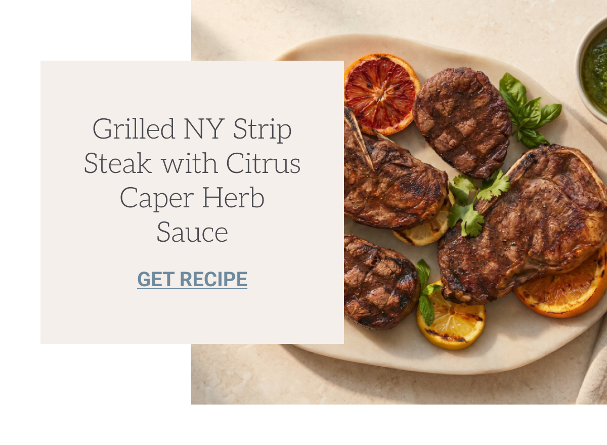 Grilled NY Strip Steak recipe