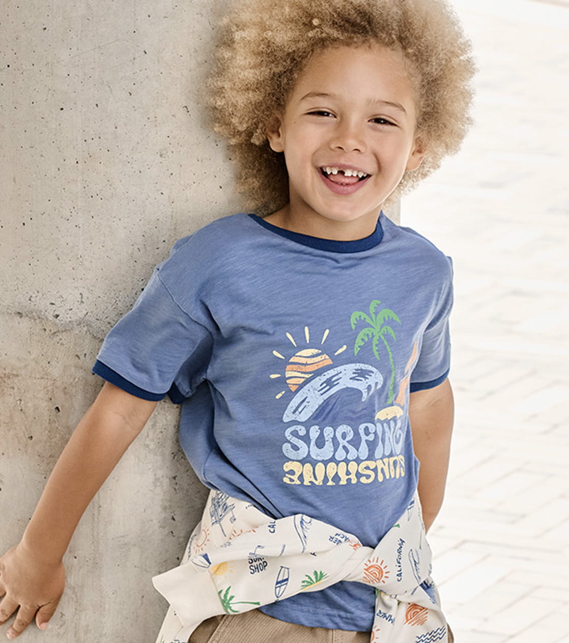 T-shirt met korte mouwen - blauw